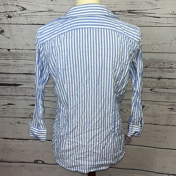 American Living Striped Button Down Top - Picture 4 of 5